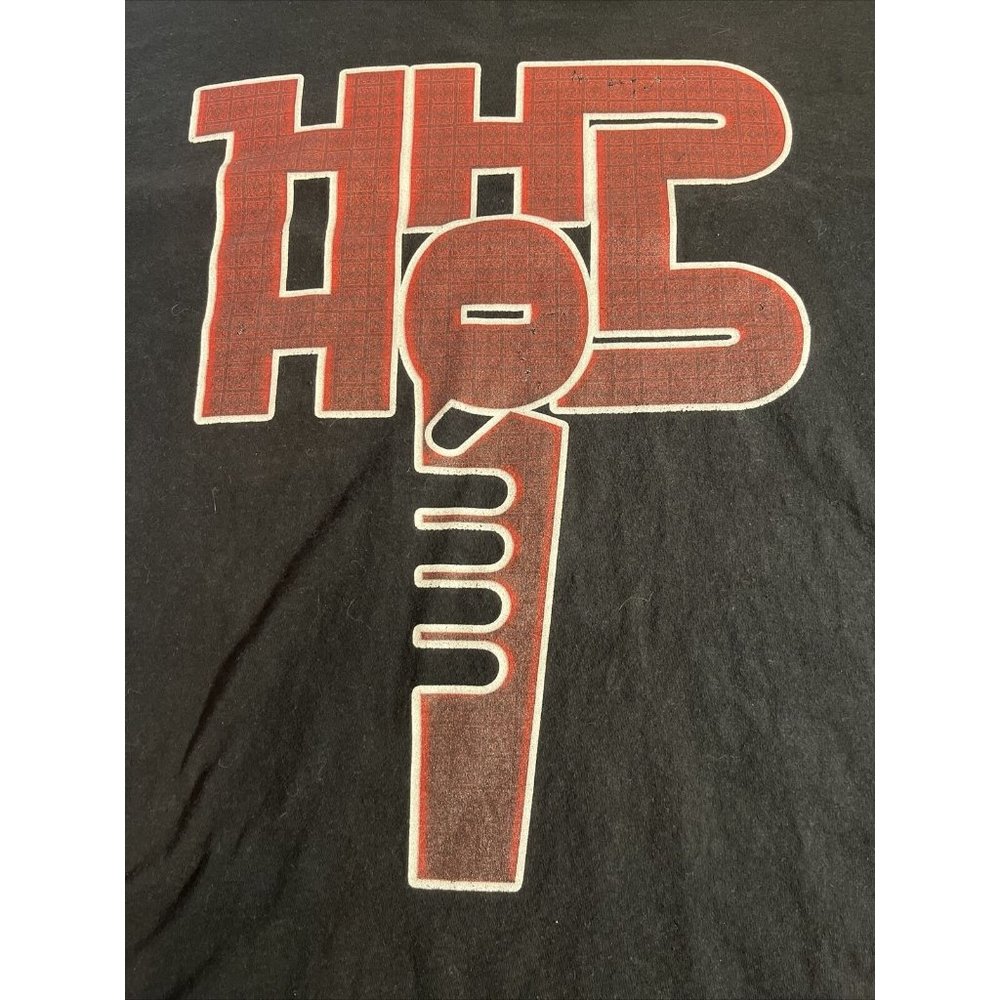 Vintage PORT COMPANY DJ Hip Hop Black T-Shirt Size 3XL